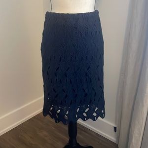 Dalia Navy Lace Pencil Skirt Size 4